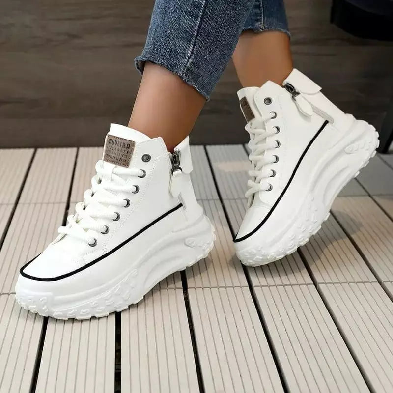 Tenis Femenino de Lujo Plataforma Alta