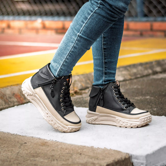 Tenis Femenino de Lujo Plataforma Alta