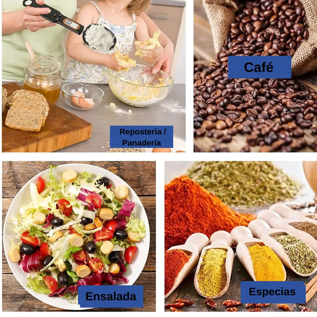 Cuchara Digital con Gramera – Precisión Profesional, ¡Entrega Inmediata en Colombia!