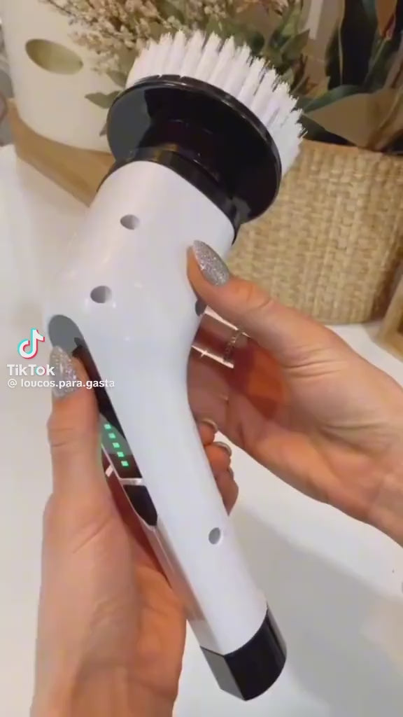 🧽 Cepillo de Limpieza Eléctrico 9 en 1 – Potente, Inalámbrico y Versátil gancho de pared GRATIS